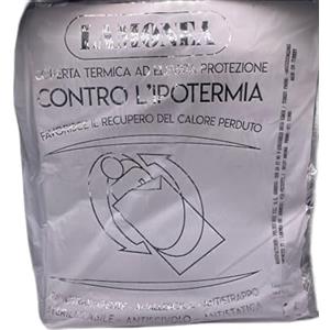 Lamonea - Coperta Termica Laminata per Ipotermia, Certificato CE - argento, Coperta di Emergenza Impermeabile, Non Sterile, 160x200, impermeabile, riutilizzabile - 1620