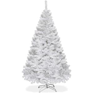 SOARS Albero di Natale Bianco, Alberi di Natale Artificiali in PVC Premium, Supporto in Metallo Resistente, Senza Luce, 350 Rami, per Casa, Ufficio, Scuola, Centro Commerciale (150 CM)