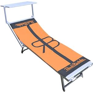 o-day Renato Balestra Telo Mare Microfibra Grande 170x90cm Asciugamano Morbido e Compatto Salvaspazio Deluxe (01- Arancio/Grigio)