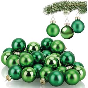 com-four® 40x Palline di Natale - Decorazioni per L'Albero di Natale - Mini Palline di Vetro Ø 3 cm - Decorazione Natalizia - Piccole Palline di Natale in Vero Vetro per Natale