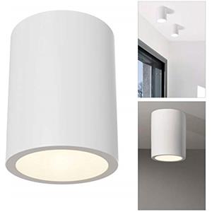 UNIVERSO Plafoniera LED GU10 gesso faretto cilindro soffitto luci salotto salone cucina bianco