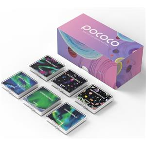 POCOCO Aurora & Mare Profondo: Dischi Proiettore Galaxy, 5K Ultra HD, Litografia a Semiconduttore (6 dischi)