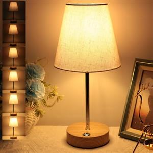 HSLighting Lampada da Tavolo Senza Fili, Touch Senza Fili Abat-jour Lampada da Scrivania Portatile con Regolazione Continua della Luminosità Lampada da Comodino per Sala da Pranzo Hotel Bar (Moderno)