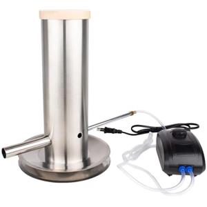 ITA Generatore di Fumo Freddo in Acciaio Inox - Affumicatore per Stufe a Legna e Smoker - Generatore di Fumo per Affumicatura Fredda di Pesce, Carne, Formaggio