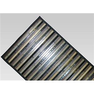 BIANCHERIAWEB Tappeto Bamboo Degradè in Varie Colorazioni 30x40 cm Nero