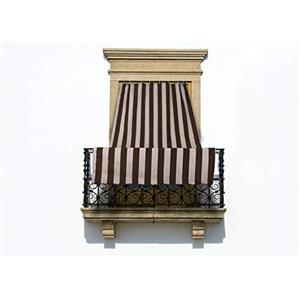 BIANCHERIAWEB Tenda Da Sole Ombreggiante Tendone A Caduta Per Esterno Balcone Fantasia Rigata Modello Riga Larga