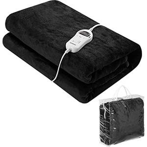 Monzana Coperta Elettrica Riscaldante 180x130cm 10 Livelli Calore Timer Spegnimento Automatico Sottocoperta Letto