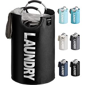 YOUDENOVA Cesta Portabiancheria Cesta Panni Sporchi Cesto Biancheria Sporca Ceste Portabiancheria Capacità 82 Litri (nero, taglia unica)