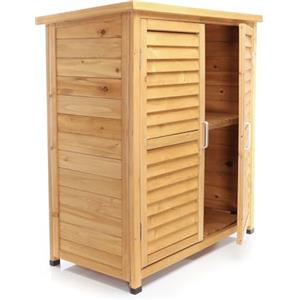 Wiltec Armadio basso da giardino 2 ante 870x465x916 mm In legno di abete rosso Capanno degli attrezzi