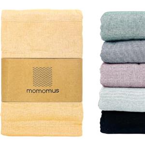 MOMOMUS Copriletto Leggero Multiuso - Sottile, Pratico, Confortevole - Ideale come Copri Letto, Telo Copridivano e Telo Copritutto per Arredo, Divano e Poltrona - Senape, 170 x 260 cm