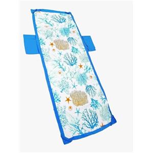 GX GARGIX GARGIX Telo mare lettino microfibra con molle tasche con e senza cuscino Fantasia (Msc-2, SENZA CUSCINO)