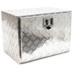 Wiltec Cassetta porta attrezzi camion in alluminio 61,5 x 40 x 45 cm Baule sottoscocca