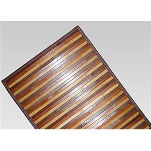 BIANCHERIAWEB Tappeto Bamboo Degradè in Varie Colorazioni 30x40 cm Marrone
