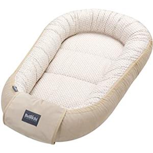 Bellochi Growing in style Bellochi Riduttore Lettino per Neonato, Riduttore per Culla - Antisoffoco, Cotone e Velluto - Cuscino Riduttore, Cocoon a Baby, Baby Nest - 90 x 60 cm (Lux)