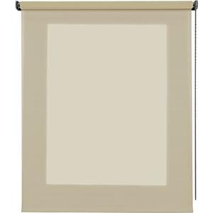 STORESDECO Tenda a rullo traslucida Deco, Tenda a rullo decorativa Deco con aspetto tessile, moderna tenda trasparente, ideale per finestre e porte, fino a 200 cm di larghezza! | Deco Beige, 60 cm x 180 cm