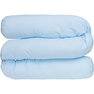 baby idea Cuscino Allattamento Multiuso Cilindrico Nido per Il Letto Sfoderabile Made in Italy (Azzurro)