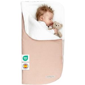 MIMUSELINA Sacco Nanna Invernale 0-6 Mesi Universale | Per Passeggino, Culla e Ovetto | Copertina Neonato Invernale Cotone Morbido e Caldo | 2 in 1: Sacco 92x46 cm o Coperta 92x92 cm