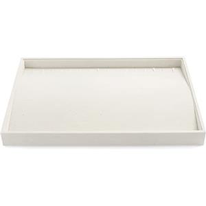 Papten vassoio portagioie impilabile in iuta, cassetto portagioielli, espositore per collane (beige)