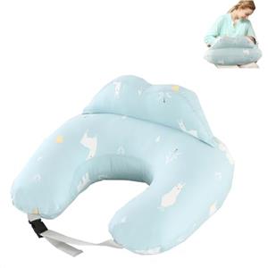 TOPCHANCES Cuscino Per Allattamento,Cuscino Gravidanza Multiuso Con Rivestimento In Cotone100% Cuscino Per Per L'allattamento Al Seno A Forma Di U,Cuscino Neonato Lavabile(bianco orso verde)