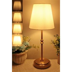 HSLighting Lampada da Tavolo Senza Fili, Touch Senza Fili Abat-jour Lampada da Scrivania Portatile con Regolazione Continua della Luminosità Lampada da Comodino per Sala da Pranzo Hotel Bar (Retrò)