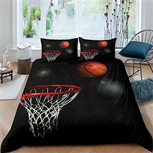 Homemissing Set di biancheria da letto 3D con copripiumino sportivo per letti singoli e matrimoniali, ideale per ragazzi, ragazze e bambini atleti