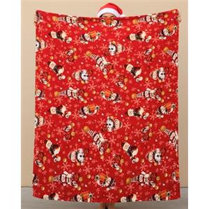 o-day Plaid Natalizio 130x160cm Coperta Natalizia in Pile Morbido 100% Poliestere Per Divano e Letto (Mix di Pupazzi - 160x130cm)