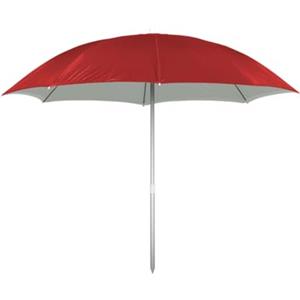 BIANCHERIAWEB Ombrellone Spiaggia Mare Portatile Palo Reclinabile Tinta Unita Modello Puffy Ombrellone Rosso