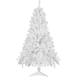 CCLIFE Albero di Natale Piccolo Slim, Albero con Aghi di Pino, 150 cm, Bianco, 380 Rami, Cushhom