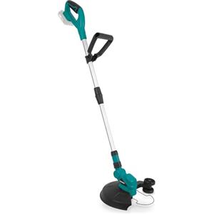 VONROC Tagliabordi a batteria 20V, Decespugliatore. Diametro taglio 25cm. Batteria e caricatore non inclusi. Con asta telescopica e doppia bobina (2x4m)