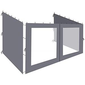 QUICK STAR 3 pareti Laterali per Tenda da Parete pergola 3x4m Antracite
