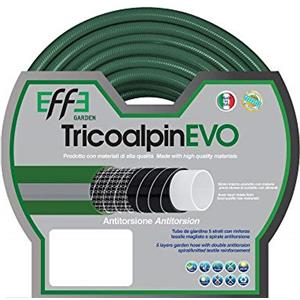 EFFE Tubo da Giardino antitorsione professionale 1/2 pollici, mt 25, 5 strati, per Irrigazione, Made in Italy