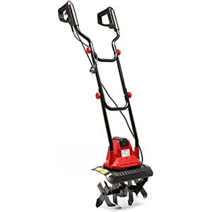 Wiltec Motozappa elettrica 1050W 380 giri/min, 4 lame, profondità 220mm, Zappatrice elettrica