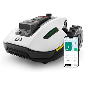 MAMMOTION YUKA mini 500 Robot Tagliaerba Senza Filo Perimetrale, Consigliato 500m², Max. 700m², Mappatura Automatica Visione AI 3D, Pendenza 50%, 5 Lame a Rasoio Orientabili, con Modulo 4G