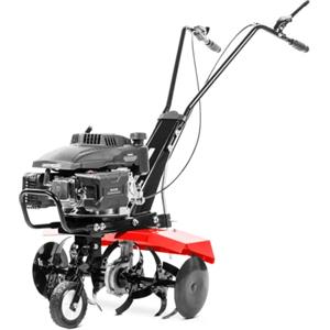 GREENCUT GTC190X - Motocoltivatore motozappa a benzina, motore 4 tempi 161cc 5hp, larghezza di lavoro 56cm, profondità 13cm, lame in ferro temprato