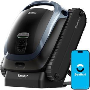 Beatbot AquaSense 2 Robot piscina cordless, parcheggio intelligente. Pulisce pavimento, pareti e linea d'acqua con doppio passaggio, Per piscine fuori terra e interrate fino a 300 m², Blu Mezzanotte