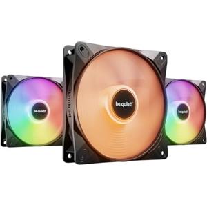 be quiet! Light Wings LX 120mm PWM high-speed Triple Pack, 3 ventole incluse, mozzo illuminato, tanti colori e modalità, pale ottimizzate per elevata pressione statica, collegamento a cascata