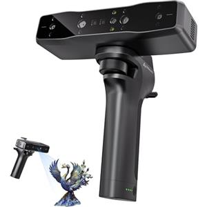 Creality Otter Lite 3D Scanner, Scansione Wireless Wi-Fi 6, Scanner 3D Handheld, Alta Precisione 0,05 mm, Scansione 30 FPS, Compatibilità con Oggetti Dimensioni (da 20 mm³ a 2000 mm³)