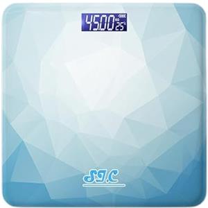 S.I.C Bilancia Pesapersone Digitale, Vetro Temperato 6mm con Display LCD Retroilluminato, 4 Sensori Precisione (180kg) - Ideale per Fitness, Famiglia
