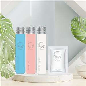 Guestcare Kit Cortesia B&B Hotel Bagno Monouso 175 pezzi: 50x Shampoo Flacone 30ml 50x Igiene Intima Bustina 10ml 50x Bagnoschiuma Flacone 30ml 25x Crema Corpo Flacone 30ml per Set Cortesia Bagno B&B Albergo