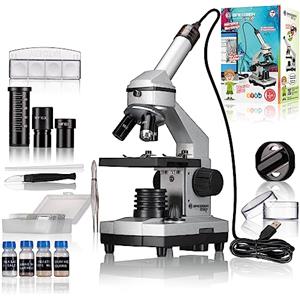 Bresser 8855001 Junior Microscopio 40x-1024x con Camera Oculare