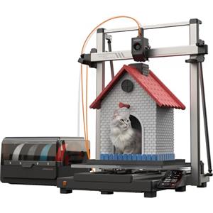 Anycubic Kobra 3 Max Combo Stampanti 3D,Dimensioni di Stampa 420*420*500mm, 600mm/s Stampa Multicolore Veloce,Asciugatura Stampa in uno Adatto a tutti Principali Filamenti,Realizza una Stampa Uniforme