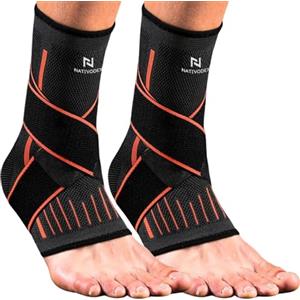 NativoDex Cavigliera per Stabilizzare e Prevenire Distorsioni, Supporto e Compressione per Infortuni alla Caviglia, Sportiva e Regolabile, per entrambi i piedi