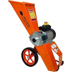 Forest Master FM4DD-MUL Cippatrice, trituratrice, trinciatrice elettrica compatta da giardino, 4HP