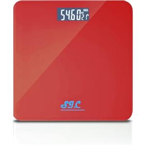 S.I.C Bilancia Pesapersone Digitale (Max 180KG) Bilancia di Precisione Pesa Persone Ultrasottile in Vetro Temperato, Bilancia Elettronica per Controllo Peso Forma Professionale, Precisa per Adulti e Bambini