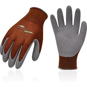 Vgo... 2 paia di guanti da giardinaggio per uomo e donna, guanti di sicurezza utilitari, guanti da lavoro con rivestimento in lattice, guanti antiscivolo