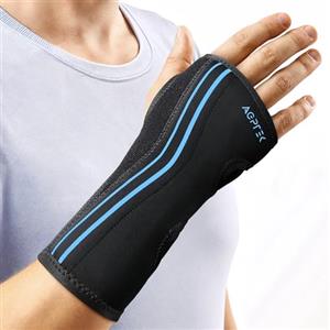AGPTEK Tutore Polso Notturno per Tunnel Carpale con Cuscinetto e Sostegno Rimovibile, Polsiera per Tendinite, Mano Destra e Sinistra, per Dormire, Casa, Ufficio e Recupero, M