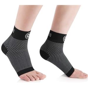 CAMBIVO Cavigliera Ortopedica 2 Paia, Cavigliera Sportivo per Distorsione, Tutore Caviglia Uomo Donna, Fascia Elastica Caviglia, Supporto per Fascite Plantare, Danni ai Legamenti, Sport, Running