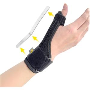 Bracoo Tutore Pollice Destro e Sinistro con Stecca - Stabilizzatore Regolabile per Rizoartrosi, Dito a Scatto, Tendinite, Artrite e Sindrome di De Quervain - Supporto Polso e Pollice TP33