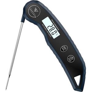 DOQAUS Termometro Cucina Termometri per Alimenti Lettura Istantanea 3 secondi, Precisione ±0,5°C, LCD Retroilluminato, per Liquidi Latte Barbecue Olio Frittura Vino Dolci Cibo(Blu)