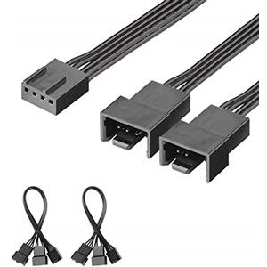 J&D 2 Confezioni PWN Fan Taccuino Del Cavo Splitter - 15cm